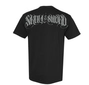 SKULL & SWORD GREY TRAILS BLK TEE