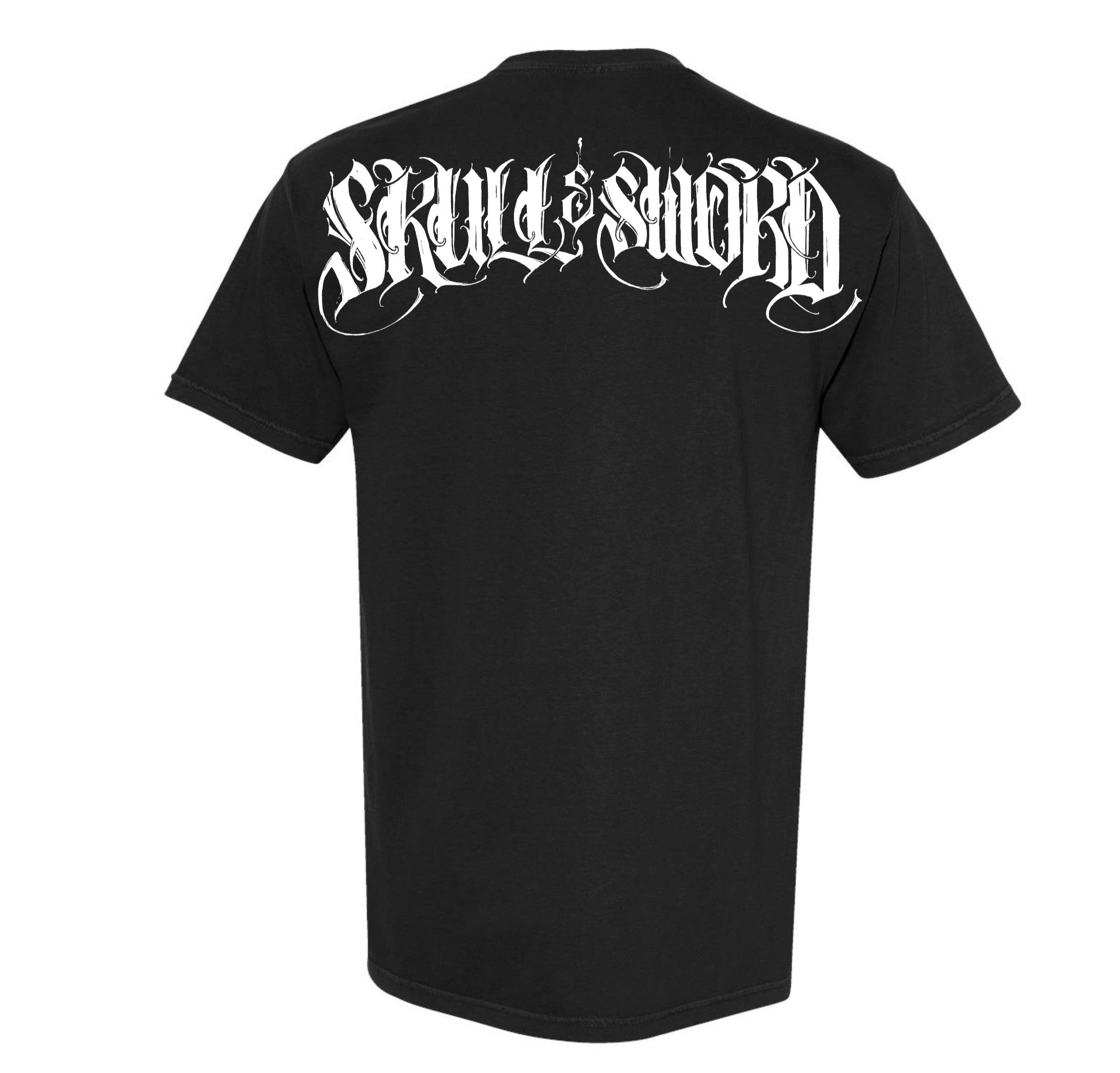 SKULL & SWORD ORANGE TRAILS BLK TEE